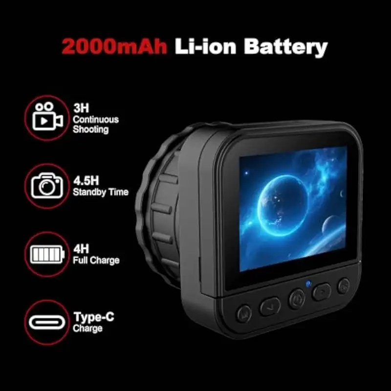 64MP 2.8インチスクリーン 4K電子接眼レンズカメラ、 - Electronics & Gadgets Charging Gocable 8 In 1 Edc 100W Cable のレビューと価格