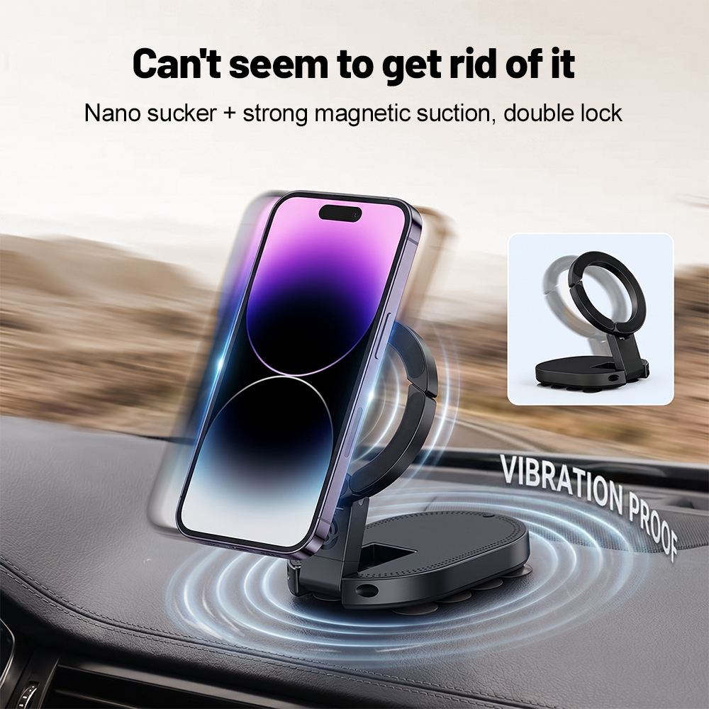360 °   回転式3-in-1吸盤式マグネット携帯ホルダ - Electronics And Gadgets のレビューと価格