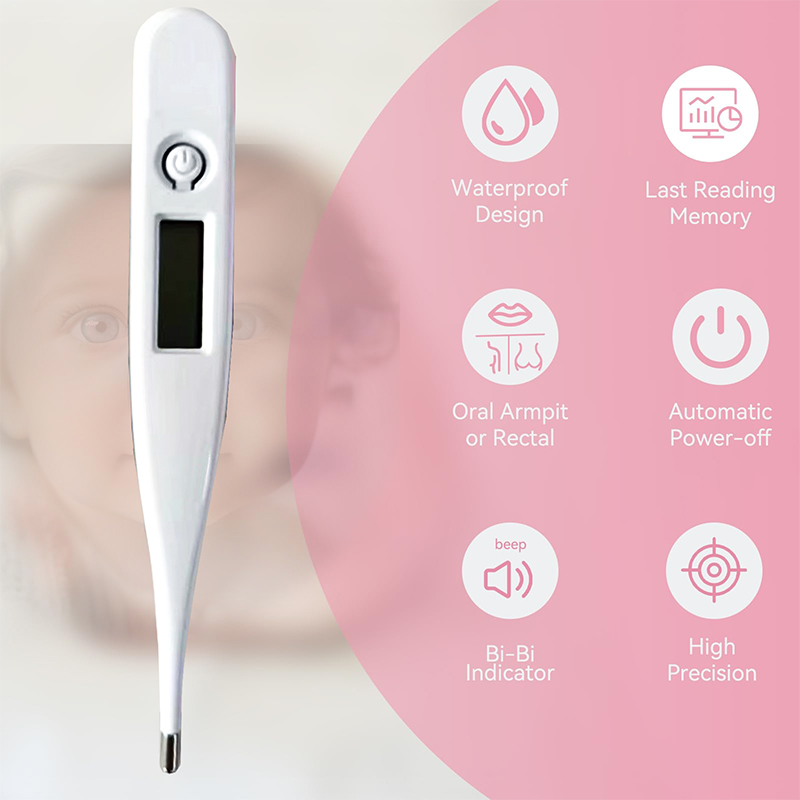デジタルLCD口腔温度計,電子臨床温度計,温度測定,子供,赤 - Electronics And Gadgets のレビューと価格