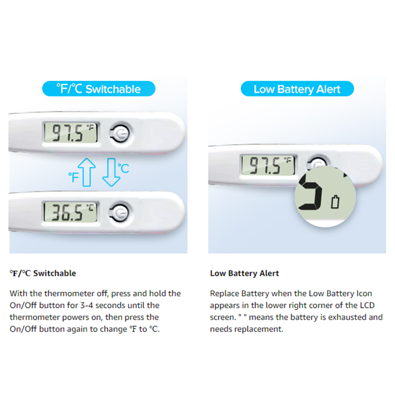 デジタルLCD口腔温度計,電子臨床温度計,温度測定,子供,赤 - Electronics And Gadgets のレビューと価格