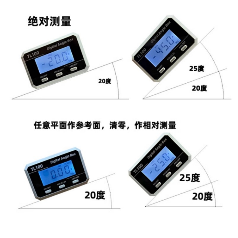 水平角度分度器ピッチゲージ、レーザーデジタルアングルボックス - Electronics And Gadgets のレビューと価格