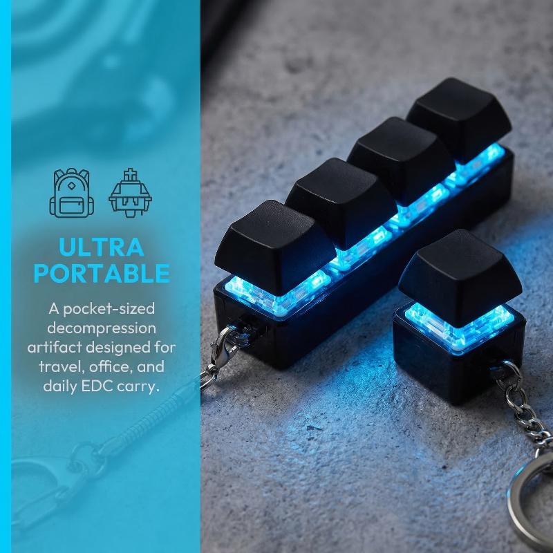 ストレス解消フィジェットキーボードキーホルダーおもちゃ 4ボ - Electronics Gadgets For Kids のレビューと価格